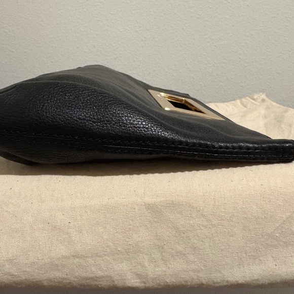 Michael Kors Black Leather Clutch Bag - Picture 6 of 10